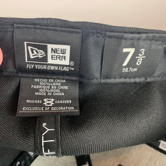 Perfect Game Mens Black New Era 59Fifty Fitted Hat Mens 7 3/8 - Picture 5 of 5